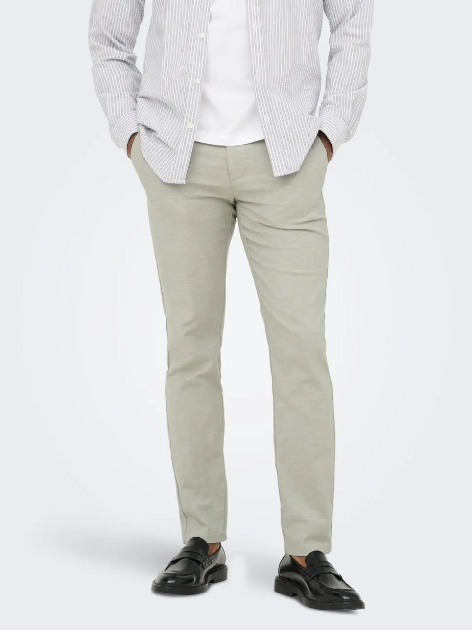 ONSMARK Tapered Fit Lin Pantalon chino