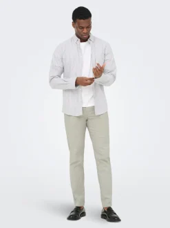 ONSMARK Tapered Fit Lin Pantalon chino