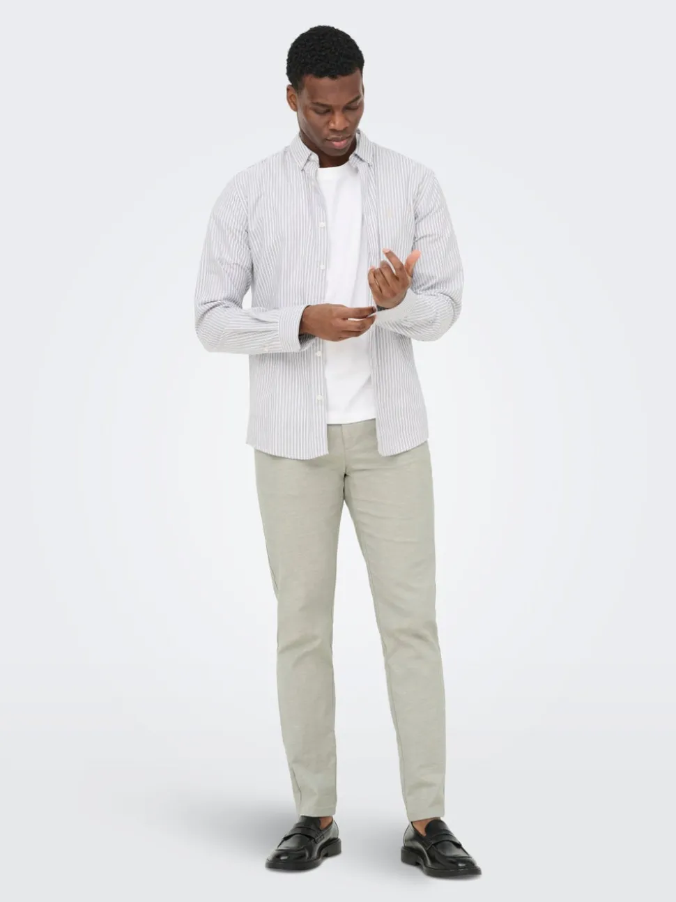 ONSMARK Tapered Fit Lin Pantalon chino