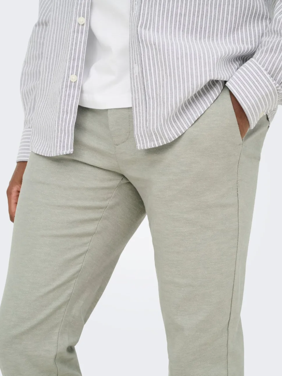 ONSMARK Tapered Fit Lin Pantalon chino