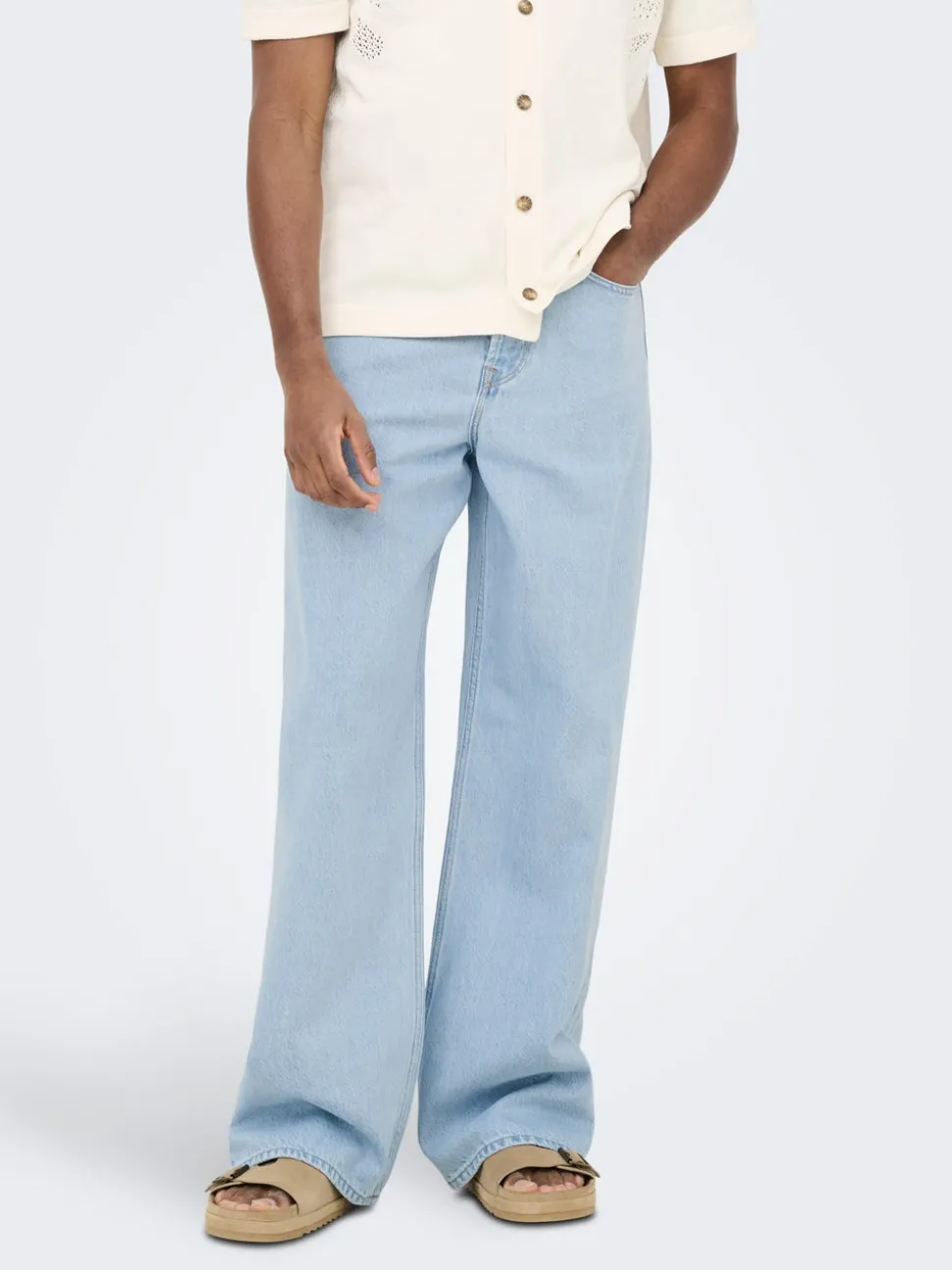 ONSREMI Taille moyenne Wide Leg Fit Jeans
