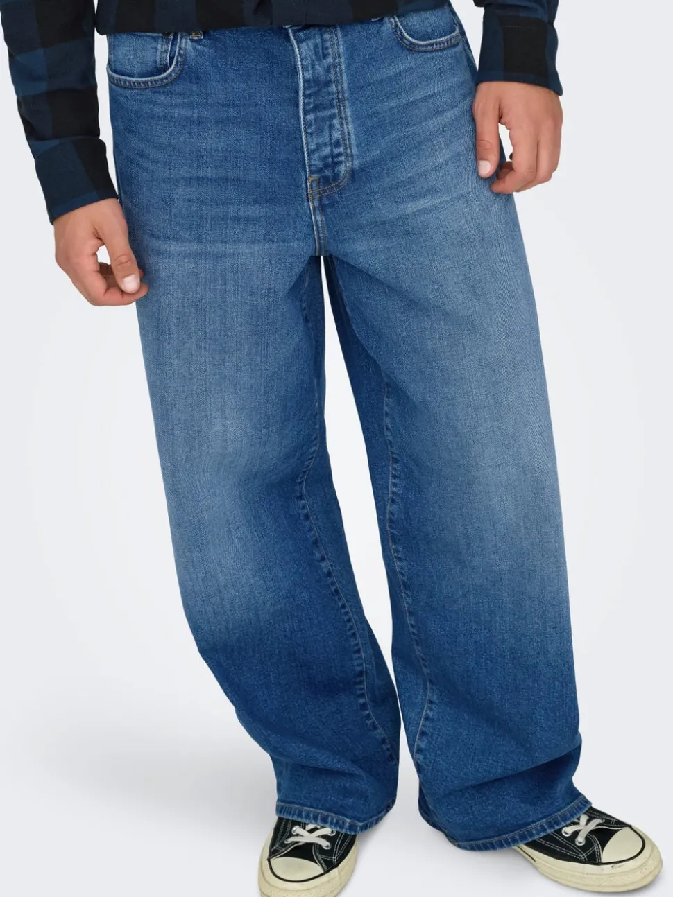 ONSREMI Taille moyenne Wide Leg Fit Stretch Jeans
