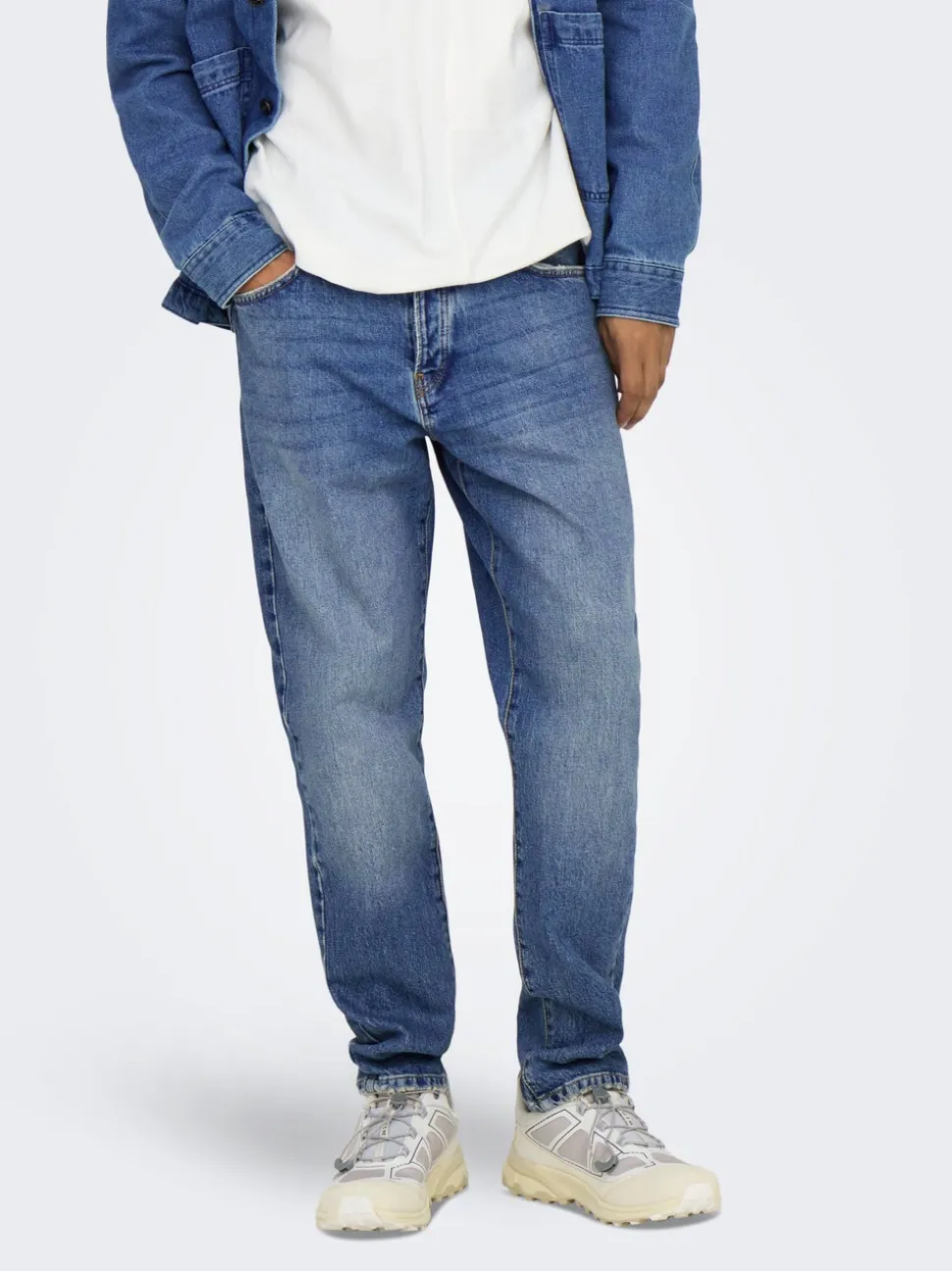ONSYOKE Taille moyenne Cropped Fit Jeans