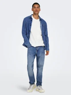 ONSYOKE Taille moyenne Cropped Fit Jeans