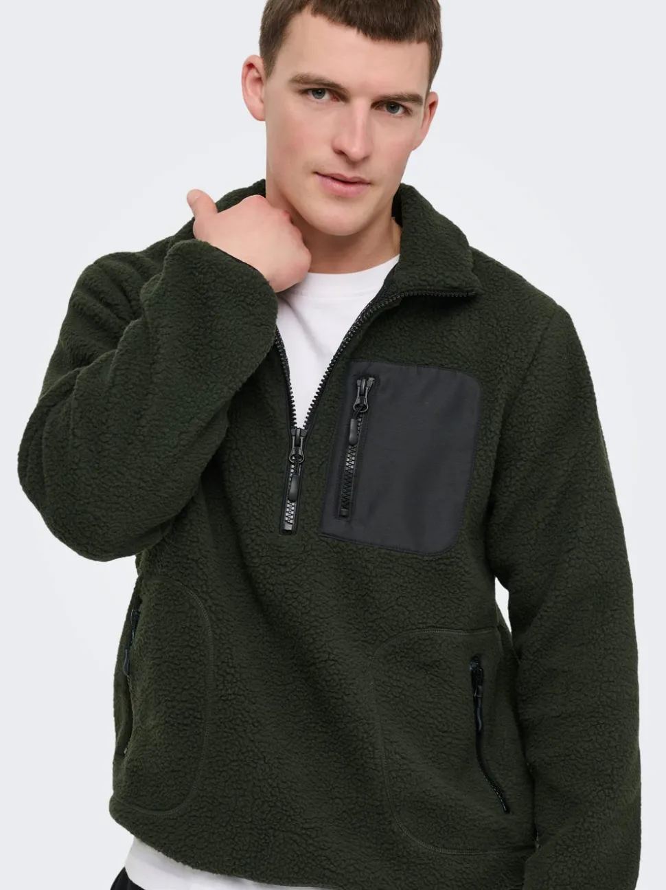 ONSYURI Veste en polaire