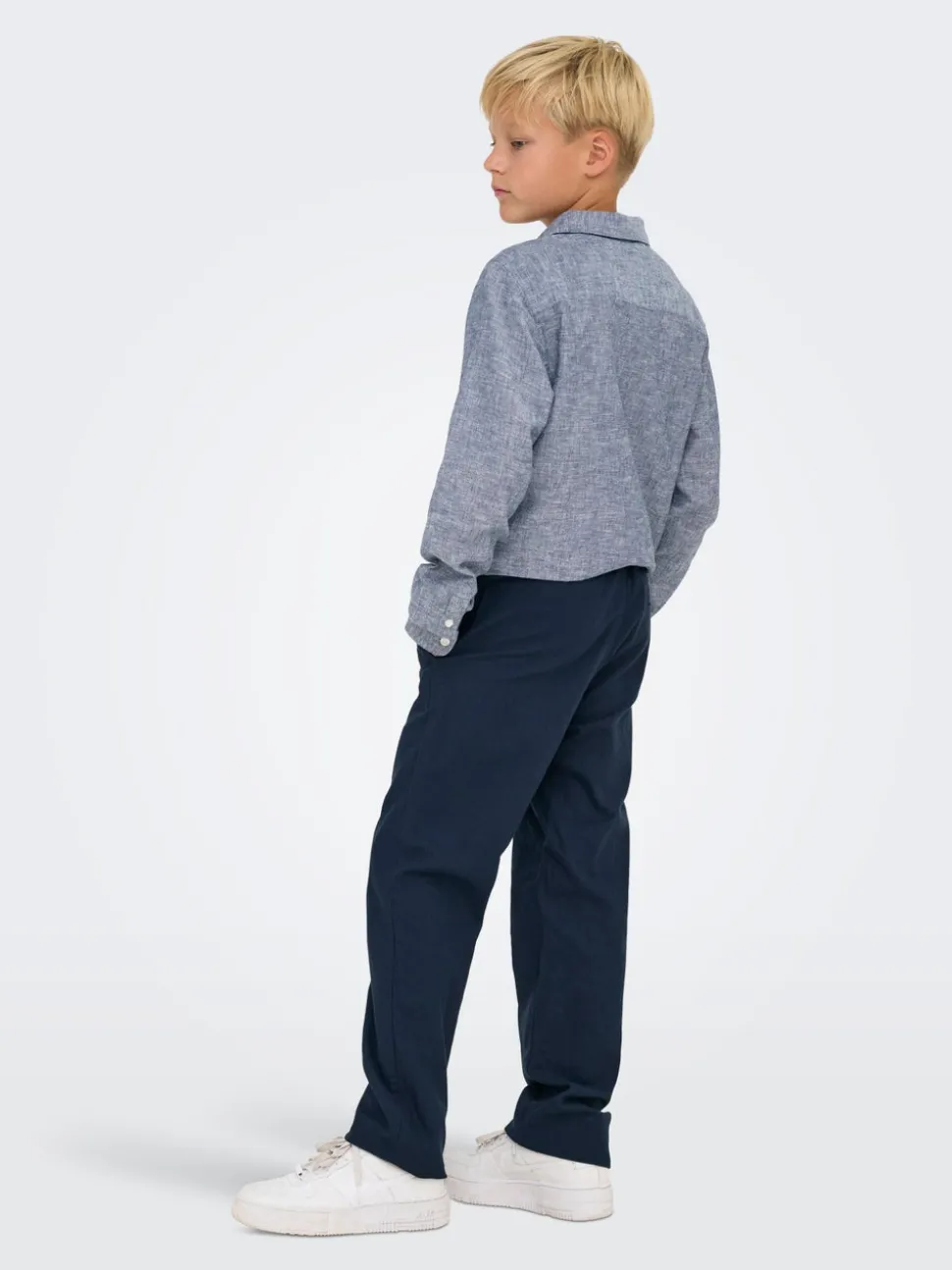 OSJLINUS Tapered Fit Lin Pantalon
