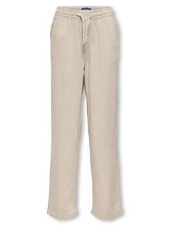 OSJSINUS Loose Fit Lin Pantalon
