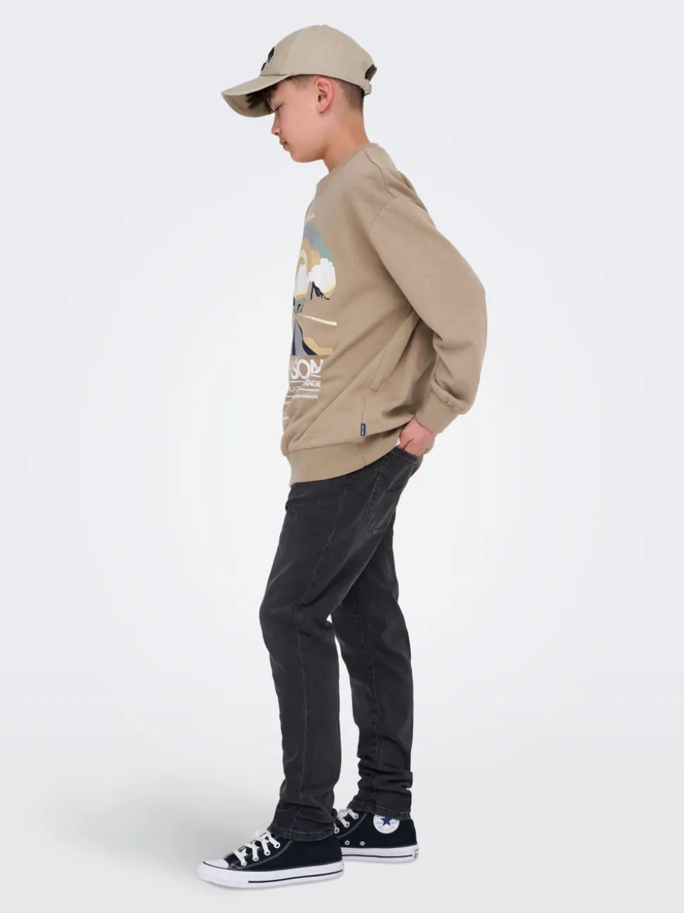 OSJYOKE Taille moyenne Tapered Fit Jeans